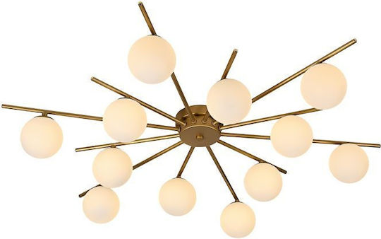 Luma Luma Mount Ceiling Light 95cm Gold with G9 Lamp Adapter