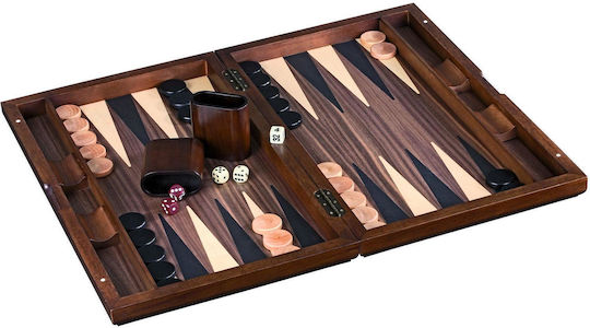 Philos Games Wooden Backgammon with Pawns 49x60cm