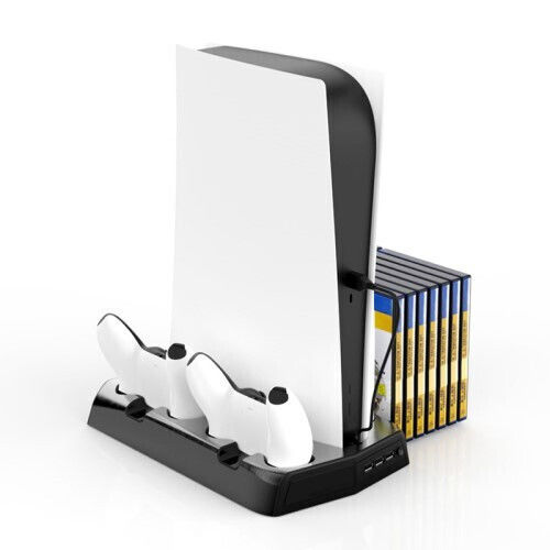 Cooling Fan, Charging Station και Rack Storage Organizer για PS5 / PS5 Digital Edition -Black