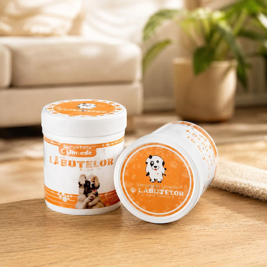 Șervețele umede pentru curățarea labelor animalelor de companie