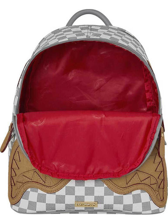 Sprayground Ученическа Раница За Гимназия Раница Embossed Cream Check Savage 25.4 x 12.7 x 29.2см