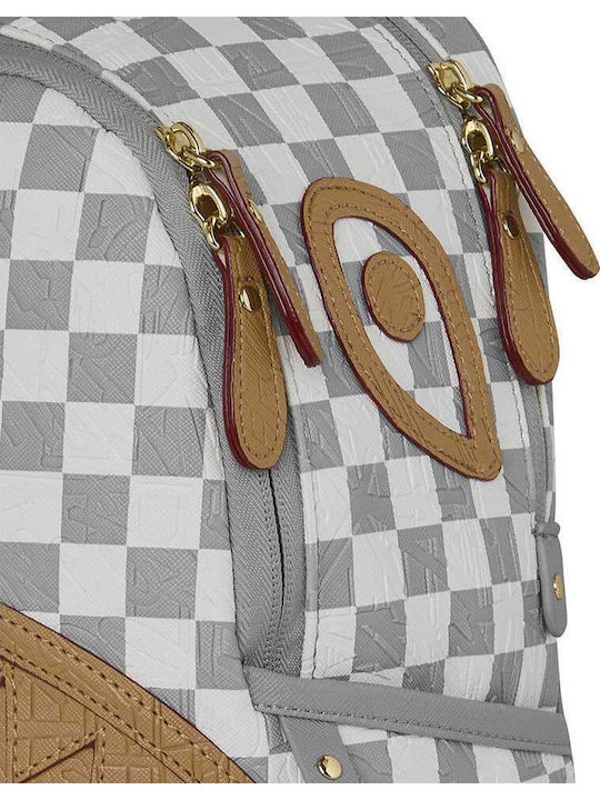 Sprayground Ученическа Раница За Гимназия Раница Embossed Cream Check Savage 25.4 x 12.7 x 29.2см