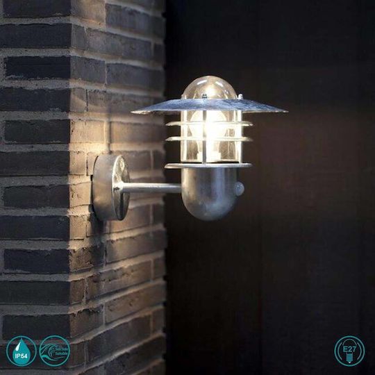 Nordlux Agger Lumină de exterior cu abajur montată pe perete E27 IP54 29.5x20εκ.