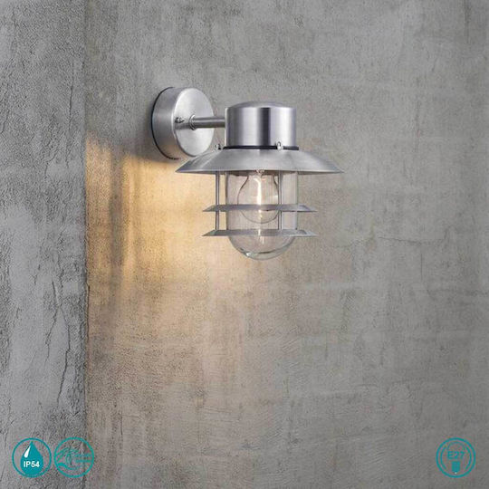 Nordlux Blokhus Lumină de exterior cu abajur montată pe perete E27 IP54 25x23εκ.