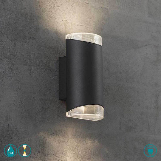 Nordlux Arn Aplica de exterior montată pe perete GU10 IP44 Dublu Fascicul 11x22εκ.