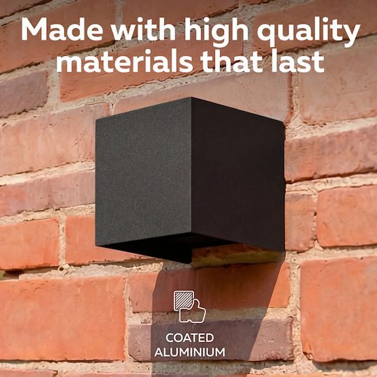 Lampa Wall-Mounted Outdoor Light LED IP54 7W with Warm White Light Double Beam