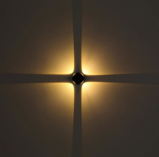 Globo Lighting Wall-Mounted Outdoor Ceiling Light LED IP54 4.5W with Warm White Light