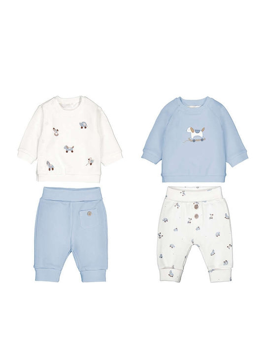 Sommer Kinderbekleidungsset 4 Stück Hellblau