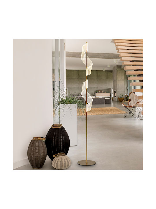 Velas LED Φωτιστικό Δαπέδου με Θερμό Λευκό Φως Χρυσό