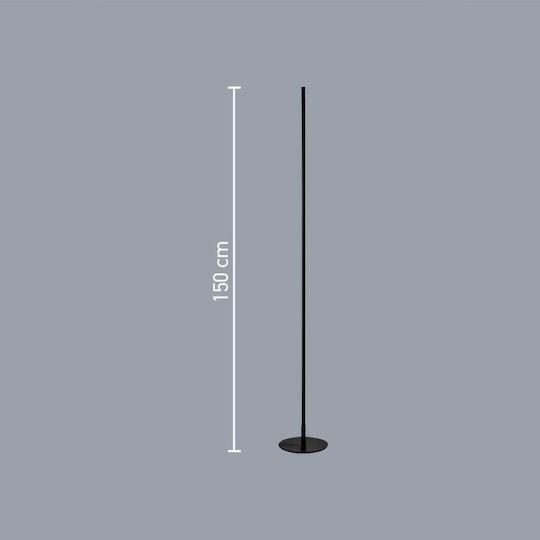 Inlight LED Floor Lamp H150cm with Warm White Light 1900lm Black