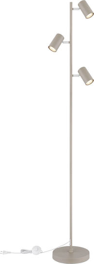 Globo Lighting Robby Φωτιστικό Δαπέδου Υ154εκ. με Ντουί για Λαμπτήρα GU10 Μπεζ