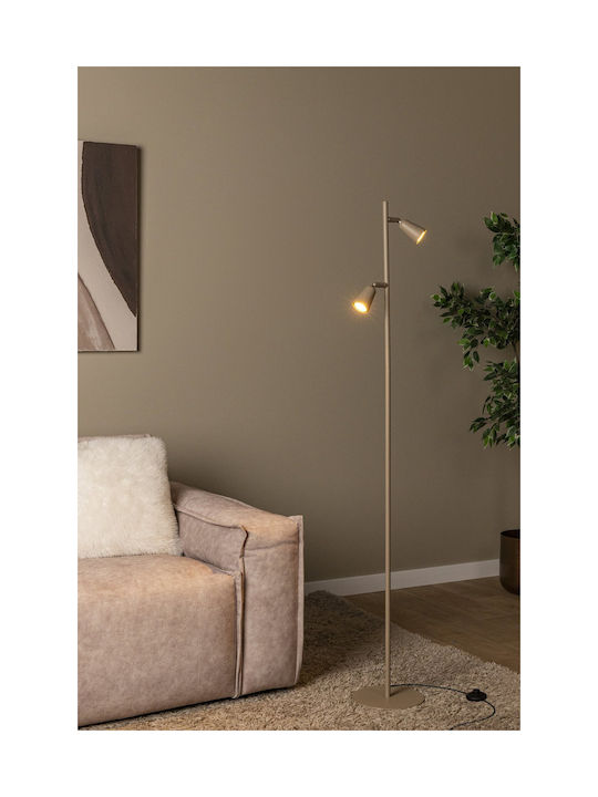 Lucide Lightning Tiana Floor Lamp Height 151.2cm with Lamp Bulb Base for GU10