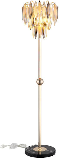 Globo Lighting Globo Lighting Φωτιστικά Δαπέδου Υ165εκ. με Ντουί για Λαμπτήρα E14 Χρυσό