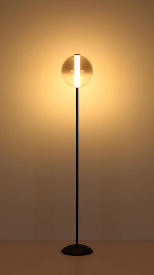 Globo Lighting LED Floor Lamp H152cm with Warm White Light 1961lm Black