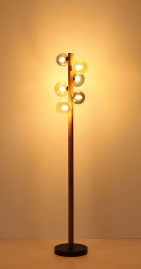 Globo Lighting Подова лампа В150см. с цокъл за крушка G9 Черна