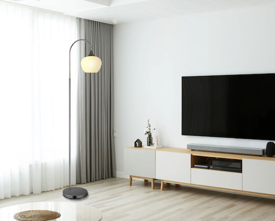 Globo Lighting Floor Lamp H150xW39cm. with Socket for Bulb E27 Transparent