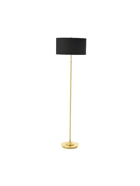 Iliadis Stehleuchte H165xB45cm. mit Fassung für Lampe E27 Schwarz