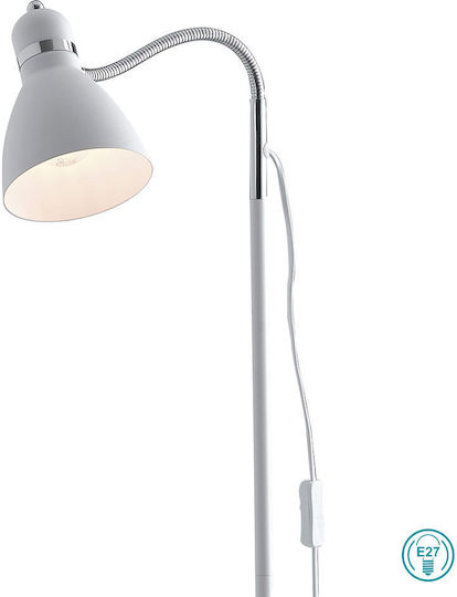 Fan Europe Peopleptbco Vintage Floor Lamp Height 142x34cm with E27 Lamp Bulb Base White