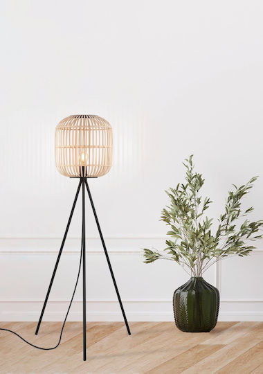 Eglo Bordesley Vintage Floor Lamp H139xW35cm. with Socket for Bulb E27 Black