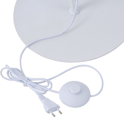 Eurolamp Isla Floor Lamp H145xW35cm. with Socket for Bulb E27 White