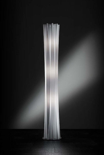 Slamp Bach XL Флоресцентна Лампа Височина 161xДължина 31.5см с Цокъл за Лампа E27 Бял