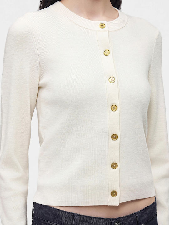 Gestrickte Damen Strickjacke Bone / Ecru