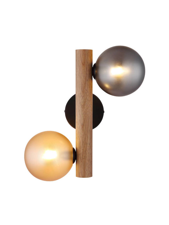Globo Lighting Φωτιστικό Τοίχου Μαύρο Globo Lighting Φωτιστικό Τοίχου Μαύρο