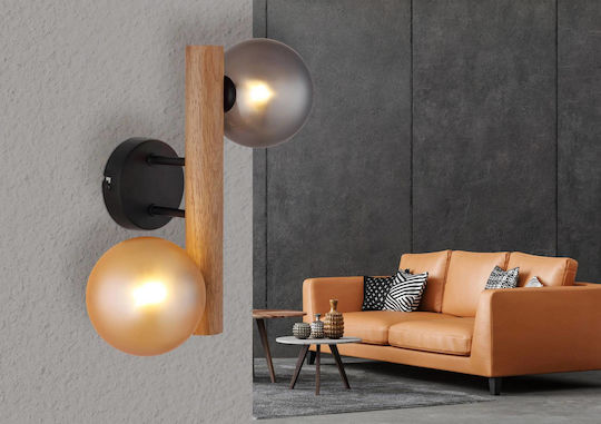 Globo Lighting Wandleuchte mit G9 Lampenbirnensockel Schwarz