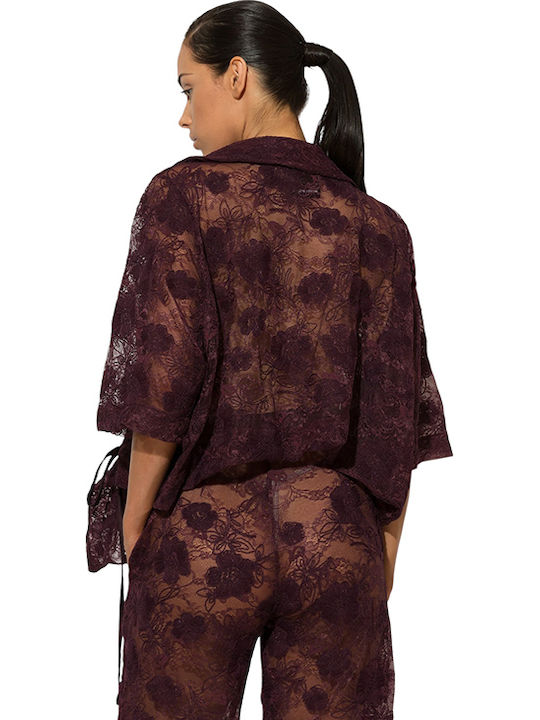 Damen Bolero Burgundisch