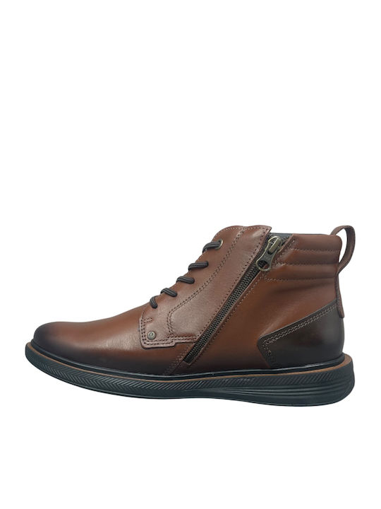 Leder Herrenstiefel Tabac Braun