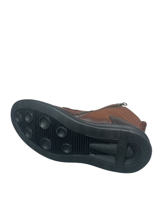 Leder Herrenstiefel Tabac Braun