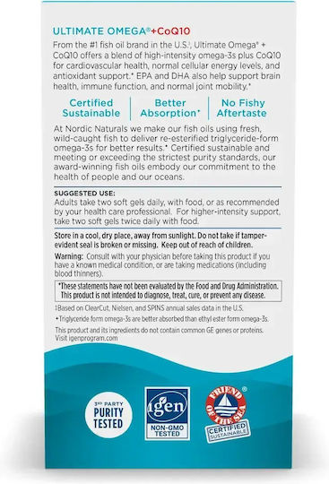 Nordic Naturals 1280 mg 60 capsule 2 g