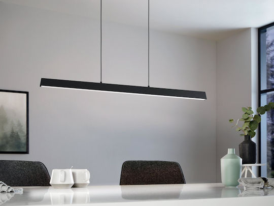 Eglo Simolaris Z LED Smart Κρεμαστό Φωτιστικό Μαύρο 122x5.5x110εκ.
