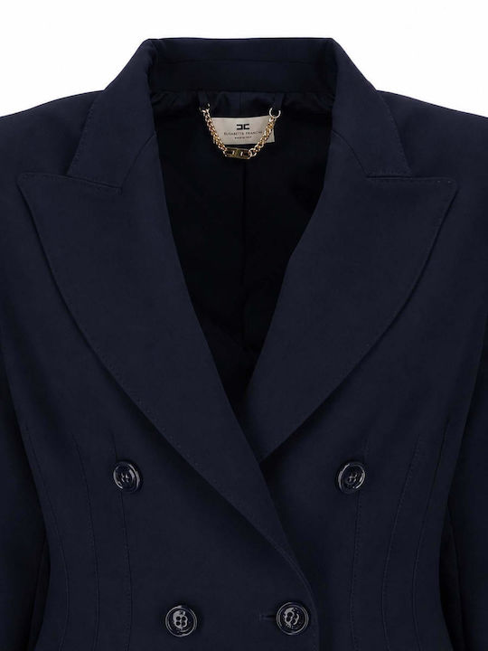 Elisabetta Franchi Women's Crepe Blue Blazer