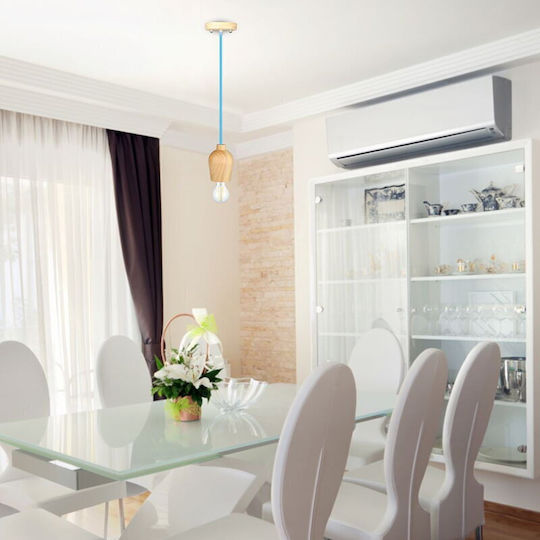 V-TAC Pendant Light Blue with Socket E27