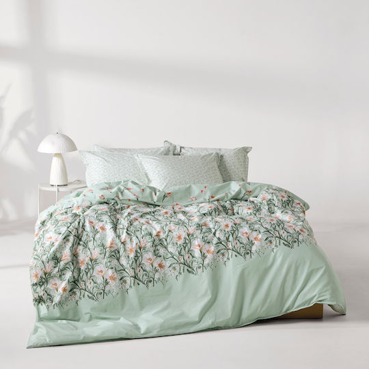 Kentia Judith A Set Of Turquoise Pillowcases With Envelope Cover 50x70cm