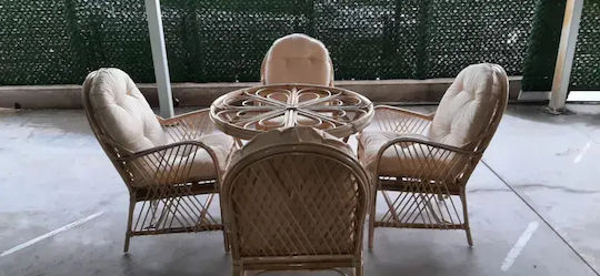 SteweHome Garten- und Outdoor-Möbelset mit 5 Stück Speisesaal mit Kissen SteweHome Garten- und Outdoor-Möbelset mit 5 Stück Speisesaal mit Kissen