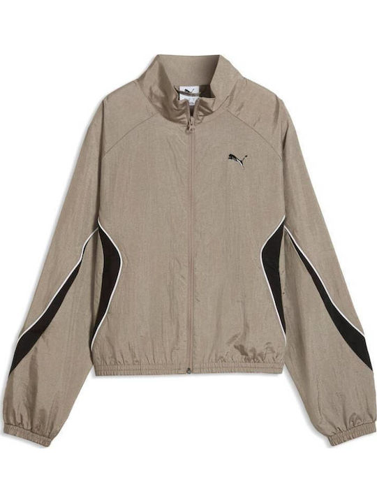 Sport Damen Sweatshirt Jacke Grau
