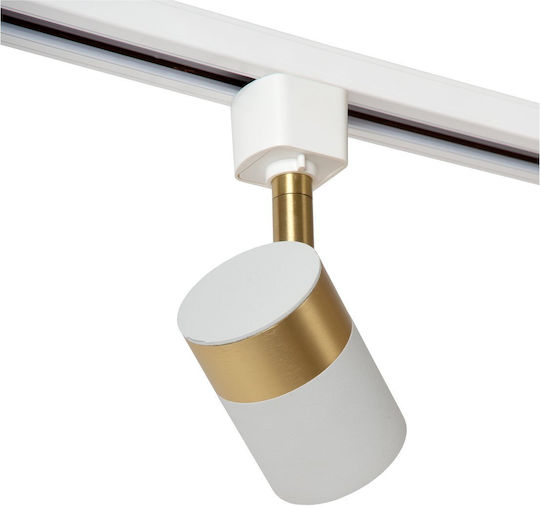 Lucide Lightning Floris Μονό Σποτ με Ντουί GU10 σε Λευκό Χρώμα