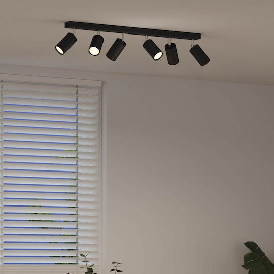 vidaXL Single Spot with Socket GU10 in Black Color
