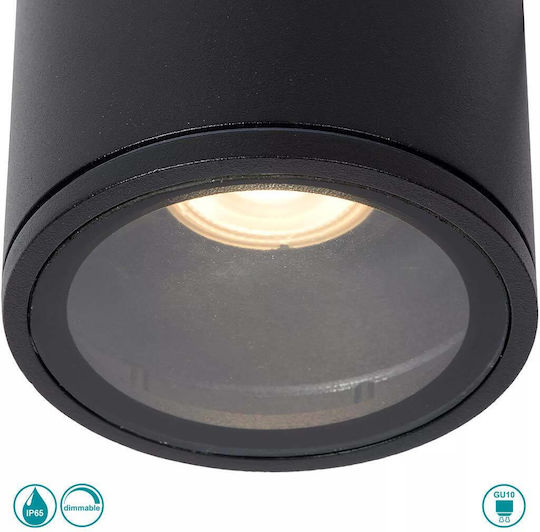 Lucide Lightning Aven Monos Spot cu Soclu GU10 în Culoare Negru