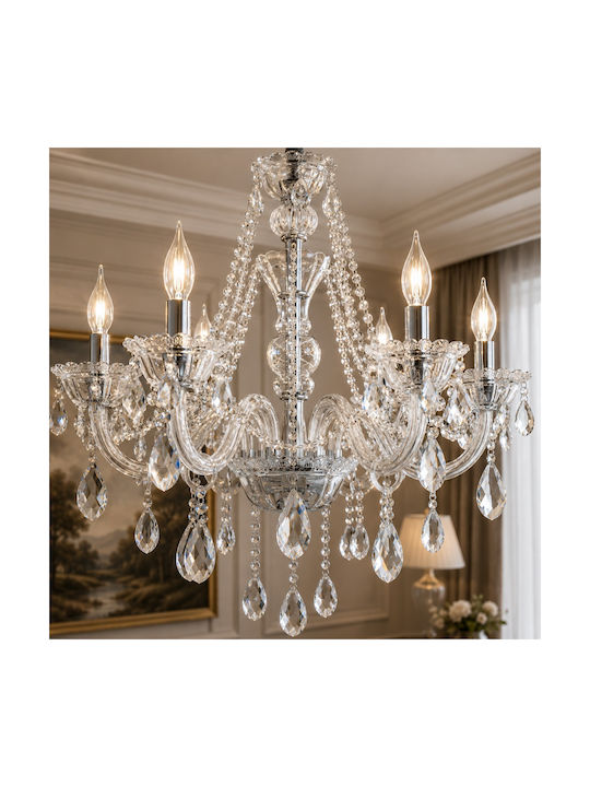 Artekko Chandelier with Crystals Transparent 023-3028