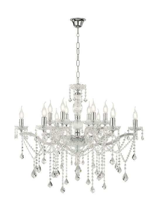 Inlight Kronleuchter mit Kristallen Silber 2606