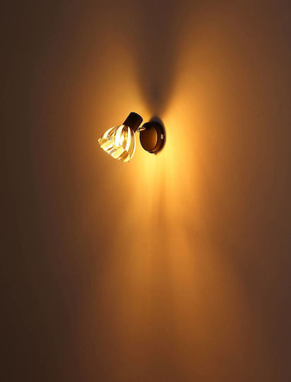 Globo Lighting Μονό Σποτ με Ντουί E14 σε Μαύρο Χρώμα