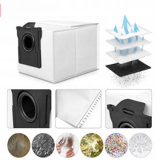 Set de accesorii cu 16 piese compatibil cu aspiratoarele robot Dreame X40 Ultra X40 Master X40 Pro L40 Ultra Mova P10 Pro Ultra P50 Ultra P50 Pro Ultra Perii principale laterale mopuri