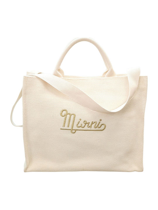 W'el Woman's Elegance W'el Woman's Elegance Stoff Strandtasche Beige