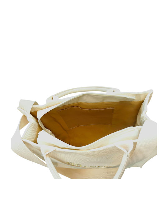 W'el Woman's Elegance W'el Woman's Elegance Stoff Strandtasche Beige