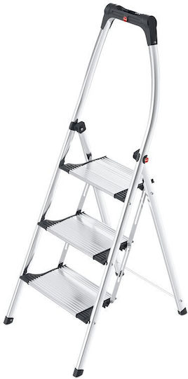 Hailo Aluminium-Leiter mit 3 Stufen