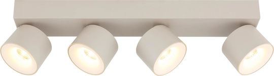 Globo Lighting LED Warmes Weiß Decken- und Wandleuchte in Beiger Farbe