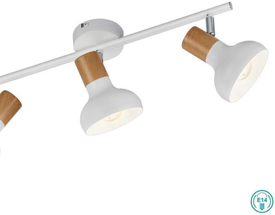 Trio Lighting Dreifach Spot mit Fassung E14 in Weiß Farbe